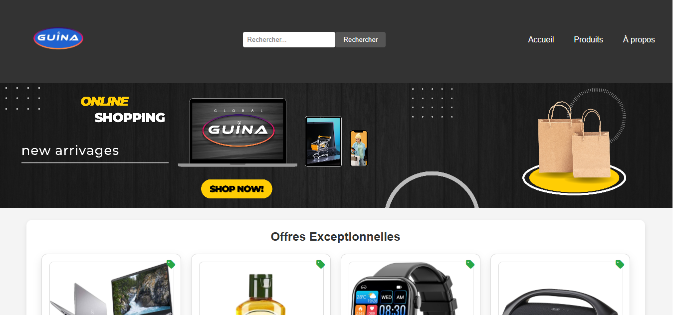 Réalisation Site E-commerce